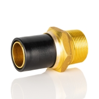 Adaptor PE / mosiądz z gwintem zewnętrznym
