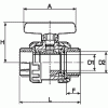 Zawór kulowy PVCU EPDM d  16 DN10