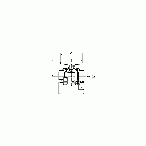 Zawór kulowy PVCU EPDM d  16 DN10